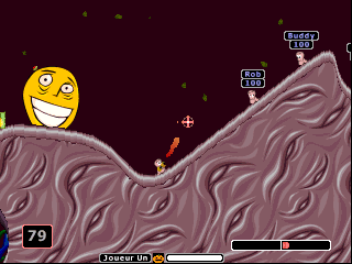 Worms Armageddon (Europe) (En,Fr,De,Es,It,Nl) In game screenshot